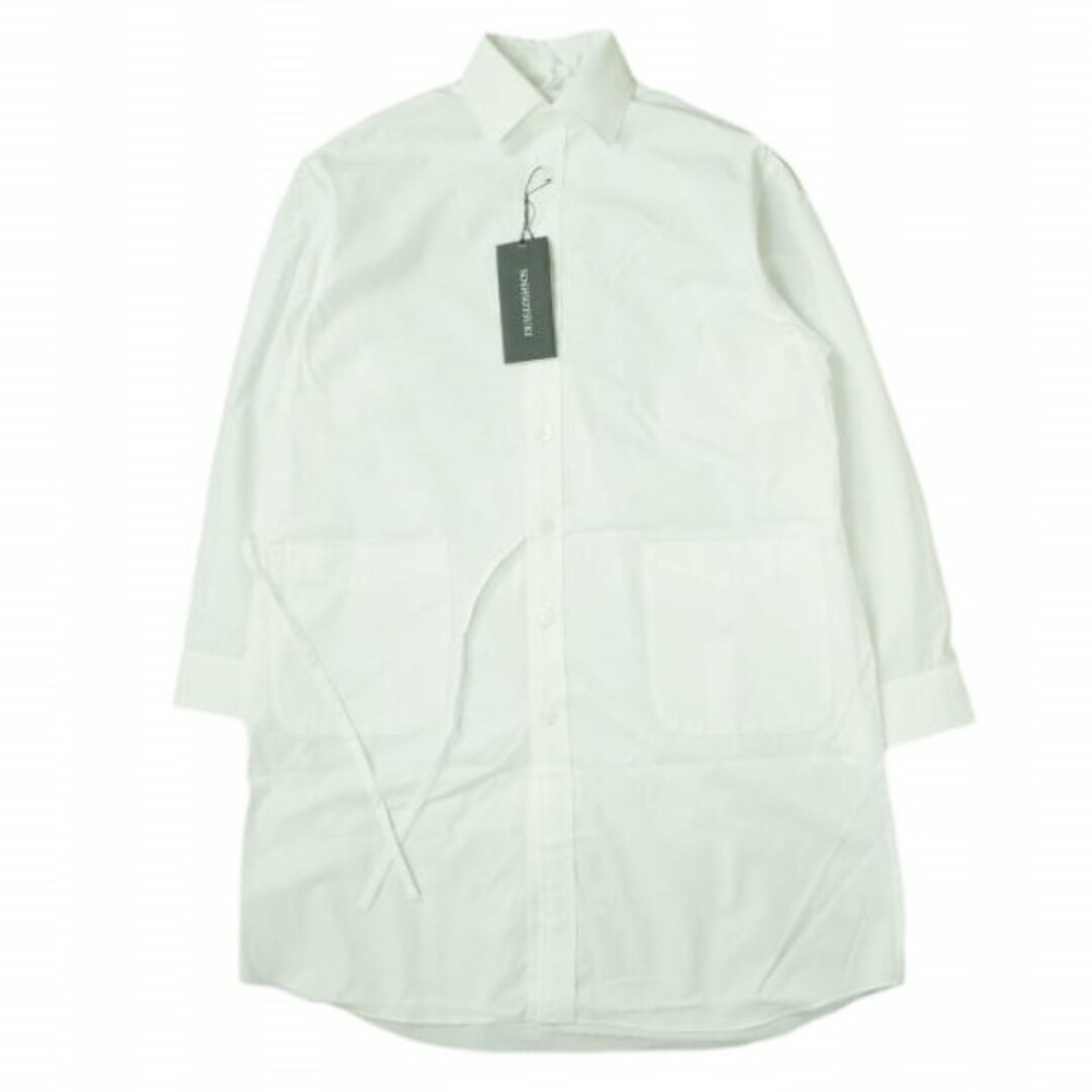 SOSHIOTSUKI ソウシオオツキ 22SS 日本製 THE KIMONO BREASTED LONGSHIRT キモノブレステッドロングシャツ S22SGN03SH-LLC 44 White 長袖 トップス【新古品】【SOSHIOTSUKI】