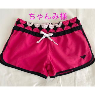 ロキシー(Roxy)のちゃんみ様 ロキシー スイムウェアショートパンツ ラッシュガード ピンク白黒水玉(サーフィン)