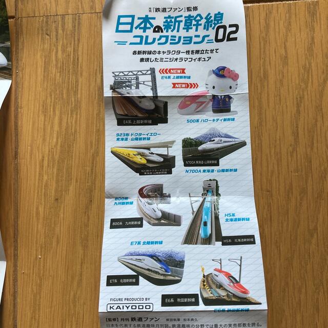 海洋堂(カイヨウドウ)の日本の新幹線コレクション02・4点　東海道・山陽新幹線　九州新幹線　北陸新幹線 キッズ/ベビー/マタニティのおもちゃ(電車のおもちゃ/車)の商品写真