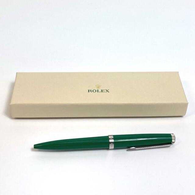 ロレックス ROLEX 王冠マーク 4320088 ノベルティ 非売品 ボールペン プラスチック グリーン 未使用