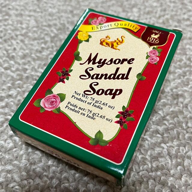 【新品未使用】マイソール サンダル ソープ Mysore sandal soap コスメ/美容のボディケア(ボディソープ/石鹸)の商品写真