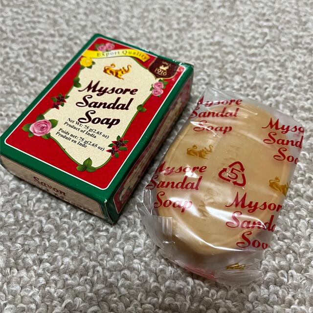 【新品未使用】マイソール サンダル ソープ Mysore sandal soap コスメ/美容のボディケア(ボディソープ/石鹸)の商品写真