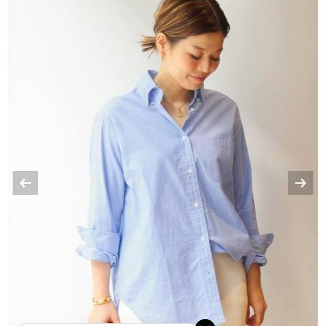 DEUXIEME CLASSE(ドゥーズィエムクラス)のDeuxieme Classe *OXFORD BD シャツ　ブルー レディースのトップス(シャツ/ブラウス(長袖/七分))の商品写真