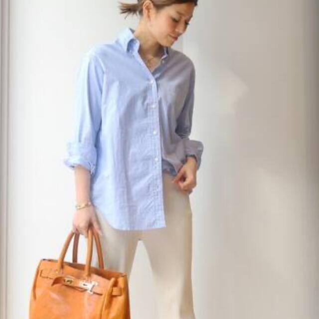 DEUXIEME CLASSE(ドゥーズィエムクラス)のDeuxieme Classe *OXFORD BD シャツ　ブルー レディースのトップス(シャツ/ブラウス(長袖/七分))の商品写真