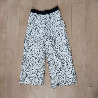 ザラ(ZARA)のザラ　レースワイドパンツ　XS(カジュアルパンツ)