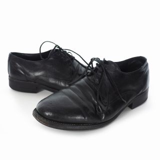 グイディ(GUIDI)のグイディ ダービーシューズ レザーシューズ 短靴 42 黒 ブラック 992(ブーツ)