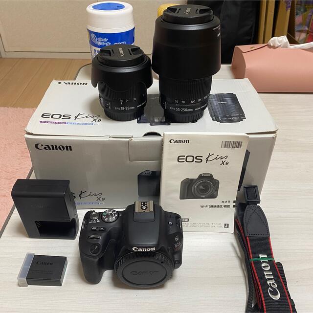 ふるさと割】 Canon - Canon eos kiss X9 Wズームキット デジタル一眼