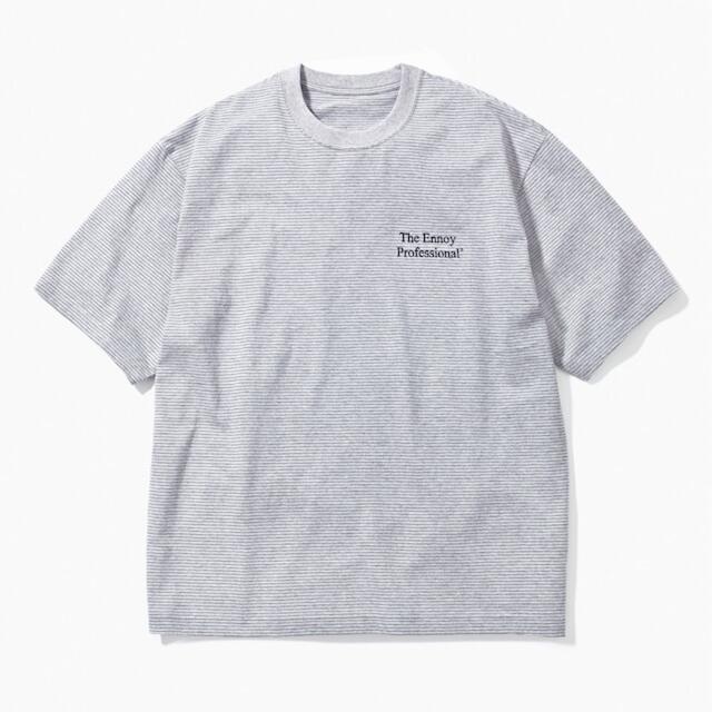 【XL】ennoy S/S Border T-Shirt GRAY×NAVY