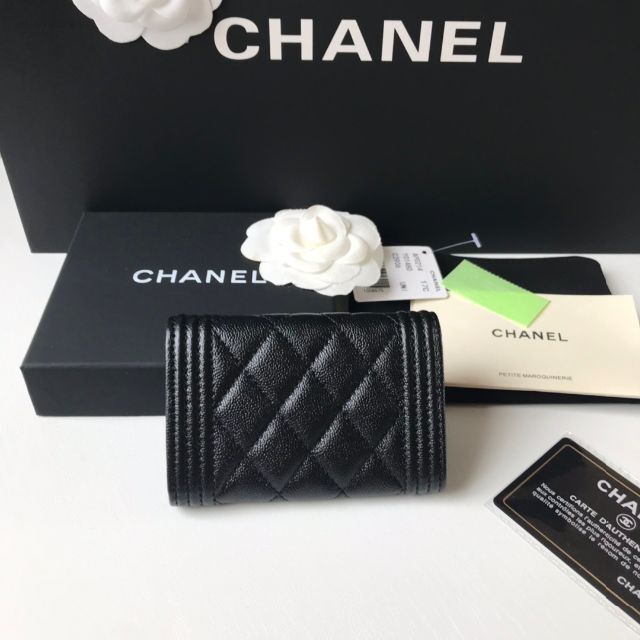 カメリアに CHANEL - CHANEL フラップ カードケース カーフスキン ブラックA80603の通販 by LaCoCo♡｜シャネル