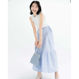 ブルーパラン　PIN TUCK VOLUME SKIRT