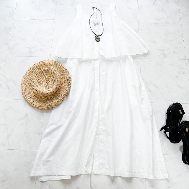 美品✨　サヤカディヴィス　layered vest dress white　白