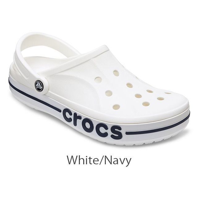 crocs(クロックス)の29cm クロックス バヤバンド クロッグ ホワイト ネイビー M11 メンズの靴/シューズ(サンダル)の商品写真
