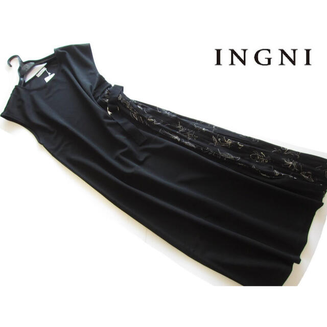 INGNI(イング)のあき様専用◆新品INGNI サイドプリーツ切り替えワンピース/＋他2点 レディースのワンピース(ロングワンピース/マキシワンピース)の商品写真