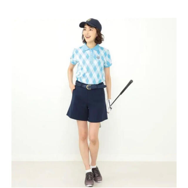 BEAMS(ビームス)のBEAMS GOLF アーガイル柄 ポロシャツ レディスS スポーツ/アウトドアのゴルフ(ウエア)の商品写真