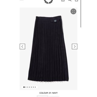 フレッドペリー(FRED PERRY)のPleated Knit Skirt(ひざ丈スカート)