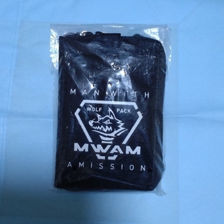 マンウィズアミッション(MAN WITH A MISSION)のマンウィズアミッション マルチウォレット改(ブラック)(ボディバッグ/ウエストポーチ)