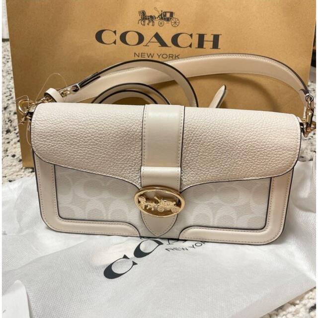 COACH(コーチ)のコーチ　COACH　GEORGIE ショルダーバッグ　白　 レディースのバッグ(ショルダーバッグ)の商品写真