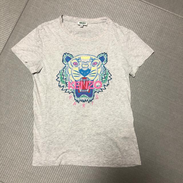 KENZO ピンクロゴTシャツ グレー