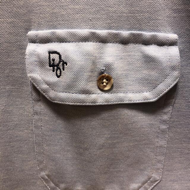 Christian Dior - Christian Dior 刺繍ロゴ半袖シャツ XL ブルーの通販