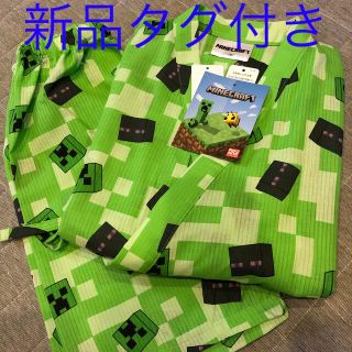 新品タグ付き　マインクラフト　甚平　120サイズ　グリーン　(甚平/浴衣)