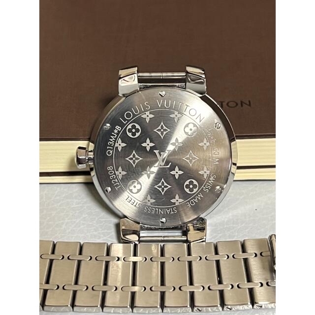 LOUIS VUITTON(ルイヴィトン)の【超美品・正規品】ルイヴィトン　腕時計　MM  ダイヤ8P ステンレスベルト レディースのファッション小物(腕時計)の商品写真