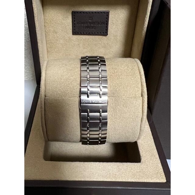 LOUIS VUITTON(ルイヴィトン)の【超美品・正規品】ルイヴィトン　腕時計　MM  ダイヤ8P ステンレスベルト レディースのファッション小物(腕時計)の商品写真