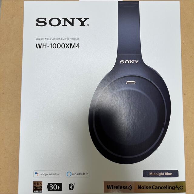 高評価！ SONY - 【限定色】【美品】SONY WH-1000XM4 ミッドナイトブルー ヘッドフォン/イヤフォン