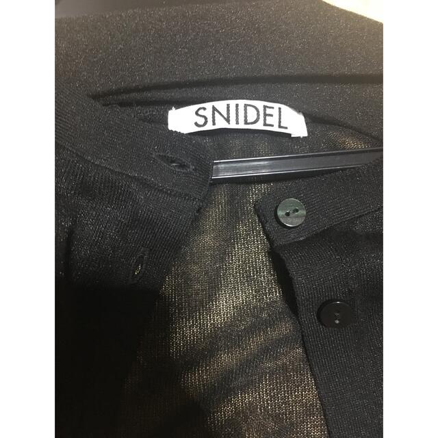SNIDEL(スナイデル)のスナイデル  スパークルシアーハーフスリーブカーディガン レディースのトップス(シャツ/ブラウス(半袖/袖なし))の商品写真