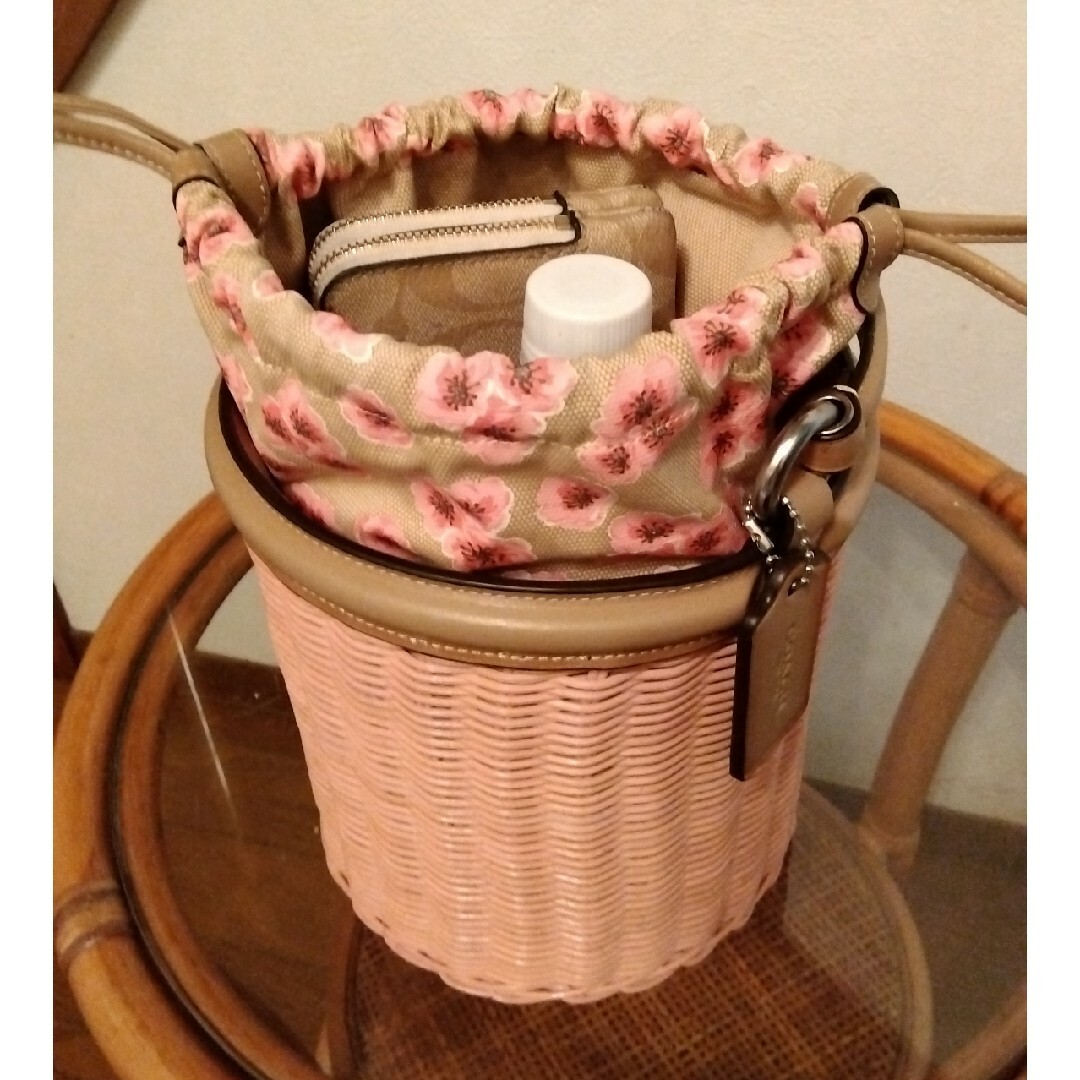 COACH - 【 日本限定品! 】 コーチ かごバッグ サクラ COACH - 【 日本限定品! 】 コーチ かごバッグ サクラ