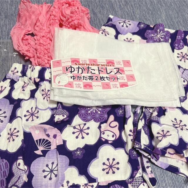 マイメロ　浴衣100cm キッズ/ベビー/マタニティのキッズ服女の子用(90cm~)(甚平/浴衣)の商品写真