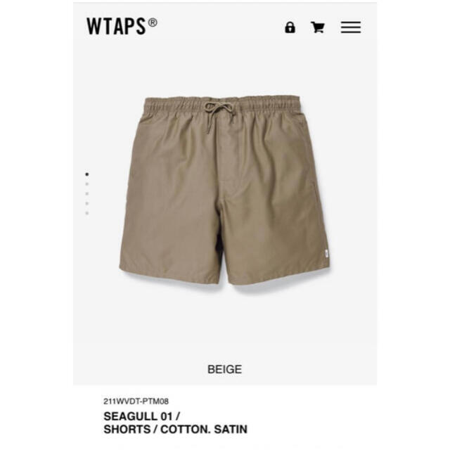 WTAPS 21SS SEAGULL 01 ダブルタップス ショーツ パンツ WTAPS 21SS SEAGULL 01 ダブルタップス ショーツ パンツ