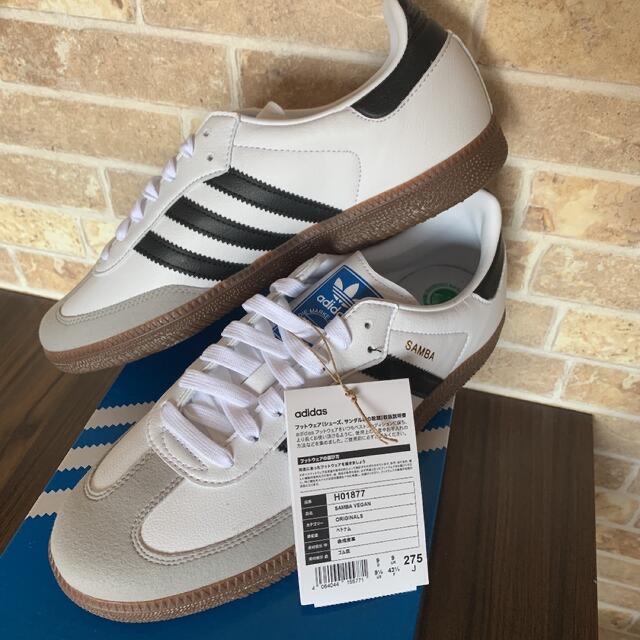 新品未使用！完売商品！27.5 adidasSambaWhiteBlackGumadidas