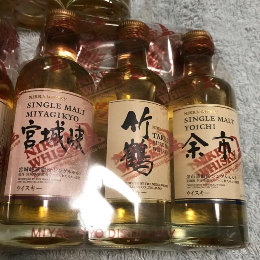 【東京都内限定発送】 6本 ニッカ ミニボトル 50ml