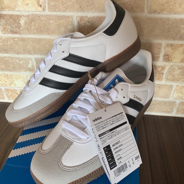 ※購入前にコメントください！26.5 adidasSamba White 新品adidas