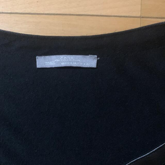 ZARA(ザラ)のZARA  黒カットソー レディースのトップス(Tシャツ(長袖/七分))の商品写真