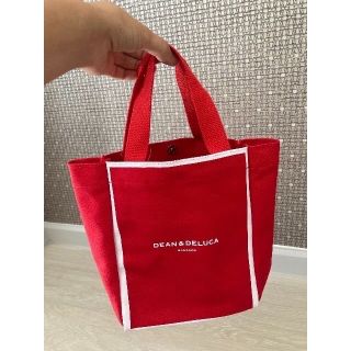 ディーンアンドデルーカ(DEAN & DELUCA)のDEAN&DELUCA バンコク限定 メトロポリタントートバッグ 赤 XS(トートバッグ)