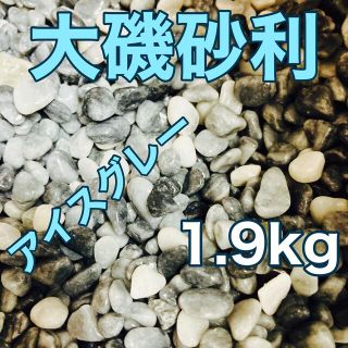 大磯砂利 5〜10mm 1.9kg アイスグレー(アクアリウム)