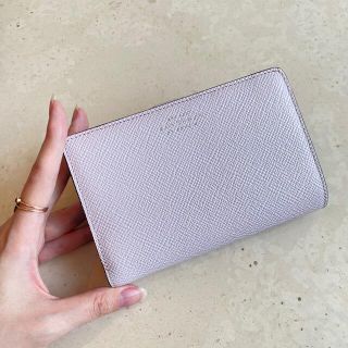 スマイソン(Smythson)の残り１【新品】Smythson スマイソン パナマ 二つ折り財布 薄いラベンダー(財布)