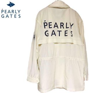 パーリーゲイツ(PEARLY GATES)のPEARLYGATES ハーフ コート レイン ウェア ジャケット ホワイト(ウエア)