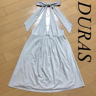 デュラス(DURAS)のDURAS デュラス 新品タグ付き ミニワンピース ホルターネック キャバドレス(ミニワンピース)