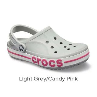 クロックス(crocs)の23cm クロックス バヤバンド クロッグ ライトグレー M5W7(サンダル)