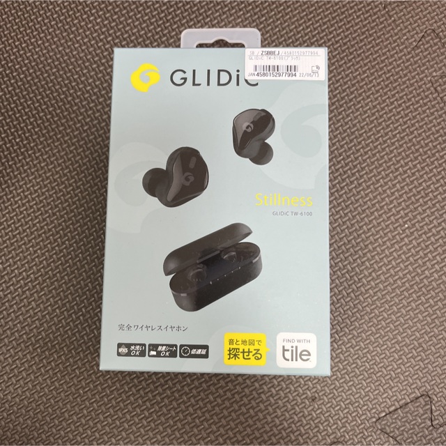 Softbank(ソフトバンク)のGLIDiC フルワイヤレスイヤホン TW-6100 ブラック スマホ/家電/カメラのオーディオ機器(ヘッドフォン/イヤフォン)の商品写真