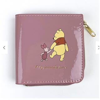 クマノプーサン(くまのプーさん)のディズニー くまのプーさん ハーフ財布 ピンク エナメルシリーズ  ディズニー(財布)