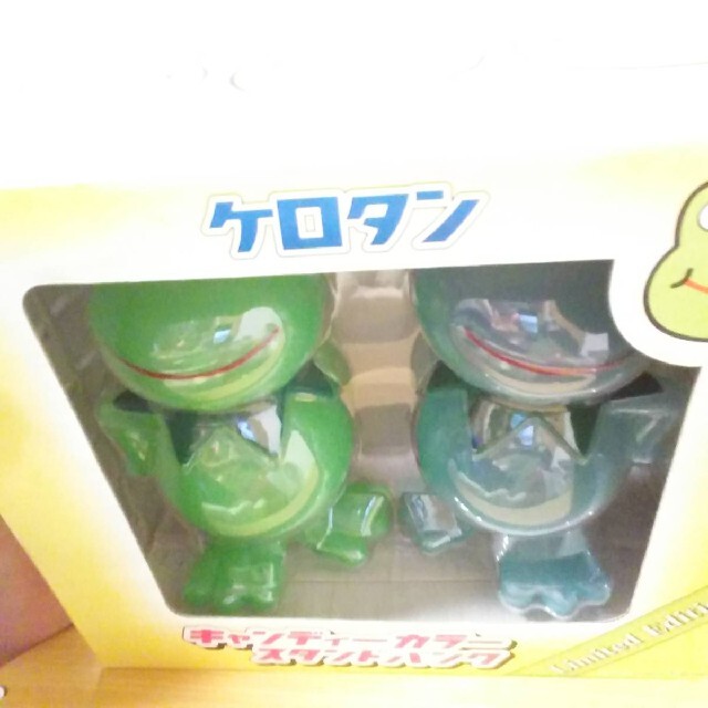 ケロタン緑グリーン青キャンディーカラースタンドバンク貯金箱フィギュア幻トロイマー 7