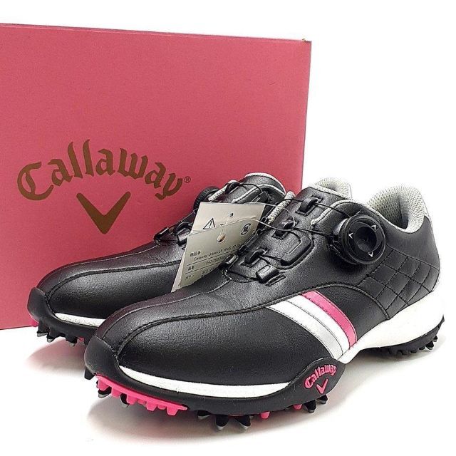 Callaway Golf(キャロウェイゴルフ)の新品 未使用 キャロウェイ ゴルフシューズ 靴 シューズ 20-22062203 レディースの靴/シューズ(その他)の商品写真