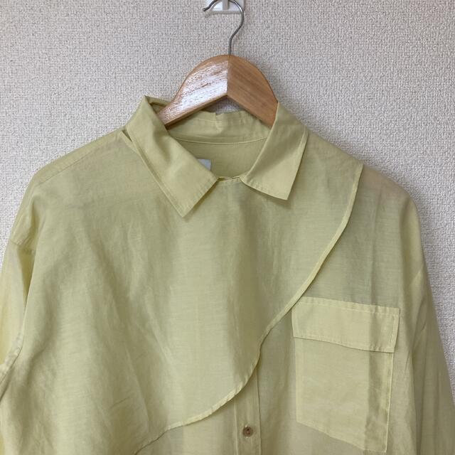 6 (ROKU)(ロク)の＜6(ROKU)＞WASHED SHIRT/シャツ　イエロー レディースのトップス(シャツ/ブラウス(長袖/七分))の商品写真