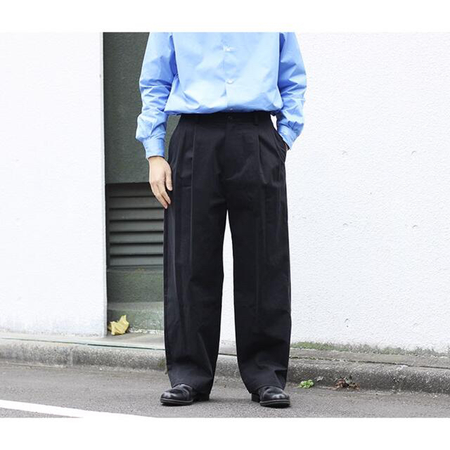 COMOLI(コモリ)のこぼゆき様専用a.presse Chino Trousers BLACK  メンズのパンツ(チノパン)の商品写真