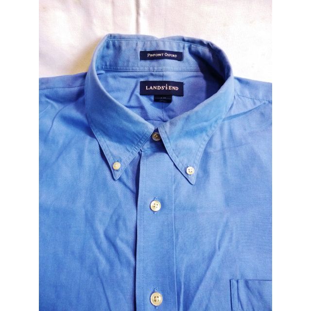 POLO RALPH LAUREN(ポロラルフローレン)の★美品★　上質・上品　ランズエンド　オックスフォード　ボタンダウン　シャツ　XL スポーツ/アウトドアのゴルフ(ウエア)の商品写真