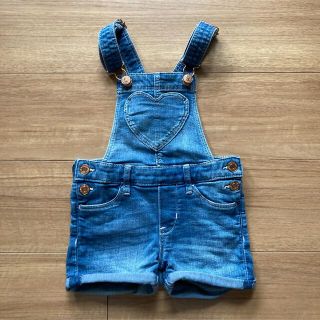 エイチアンドエム(H&M)のH&M デニムサロペット　ショート丈3-4Y(パンツ/スパッツ)