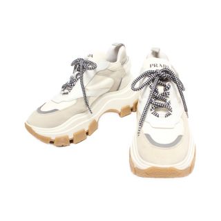 プラダ(PRADA)のプラダ PRADA ブロックスニーカー    レディース 38 1/2(スニーカー)